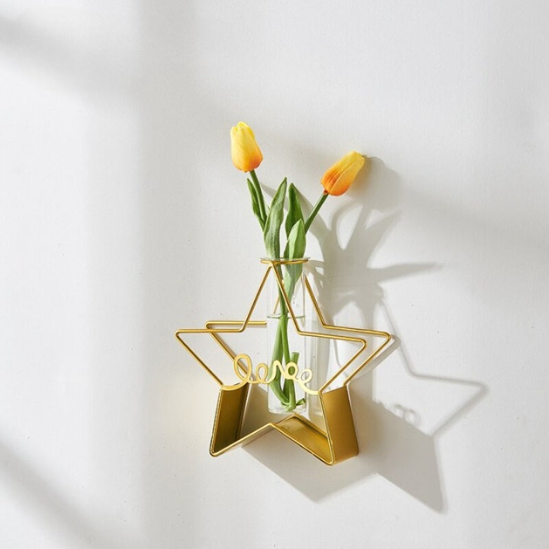 The Metal Golden Frame Vase