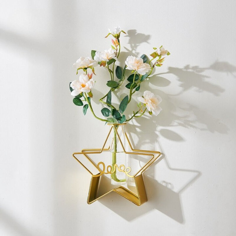 The Metal Golden Frame Vase