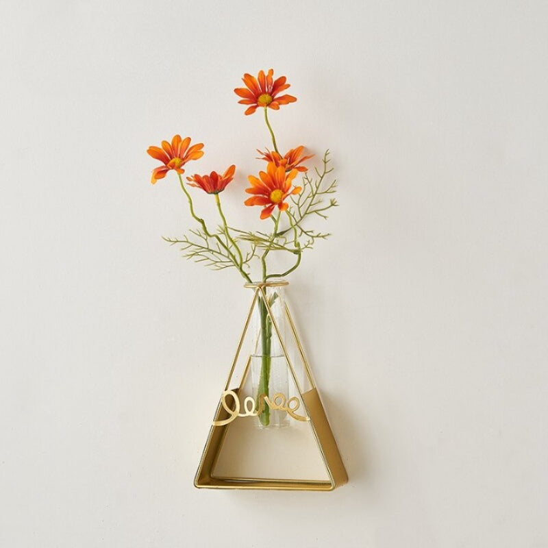 The Metal Golden Frame Vase