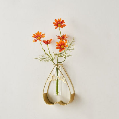 The Metal Golden Frame Vase