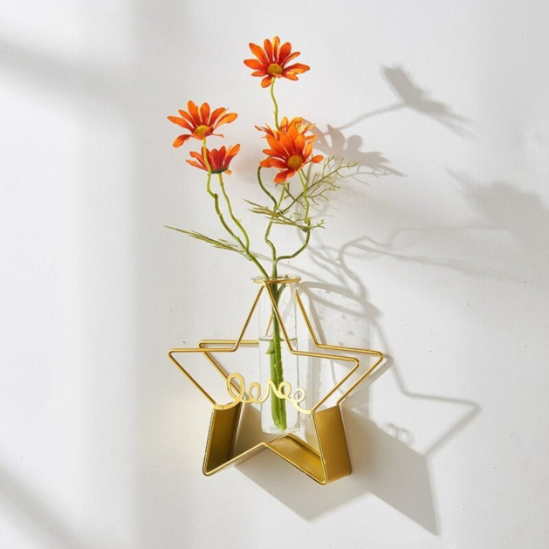 The Metal Golden Frame Vase