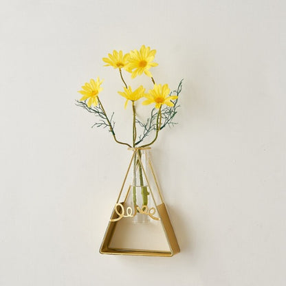 The Metal Golden Frame Vase