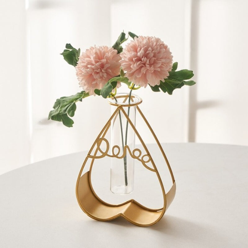 The Golden Framed Flower Vase