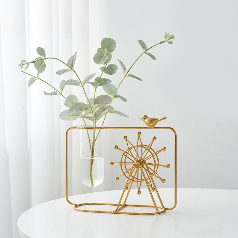 The Golden Windmill Flower Vase