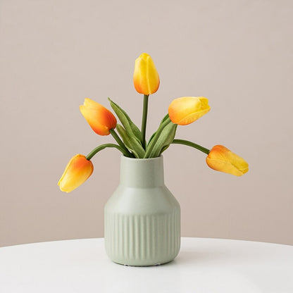 The Ceramic Solid Flower Vase