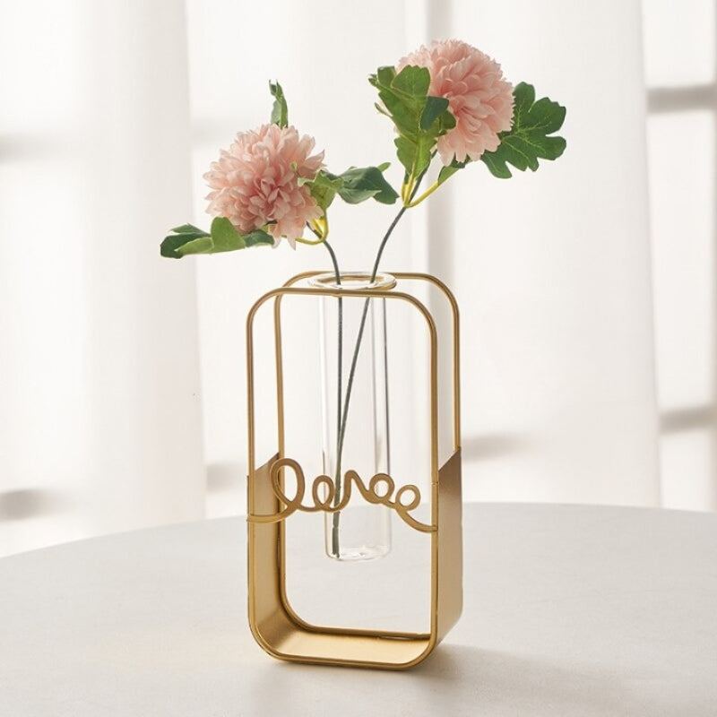 The Golden Framed Flower Vase