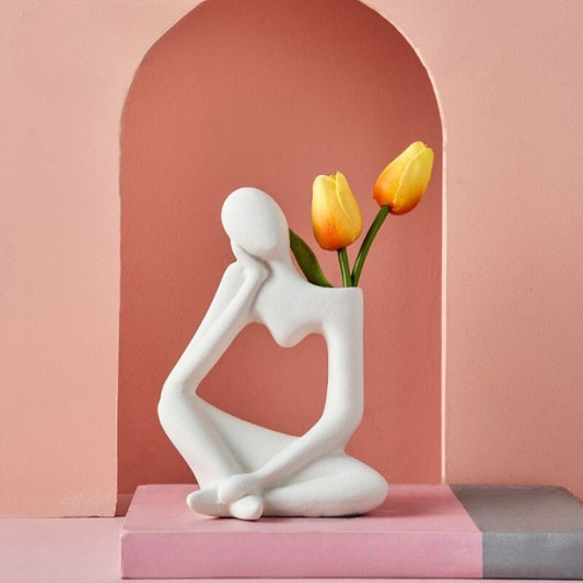 The Thinking Man Flower Vase