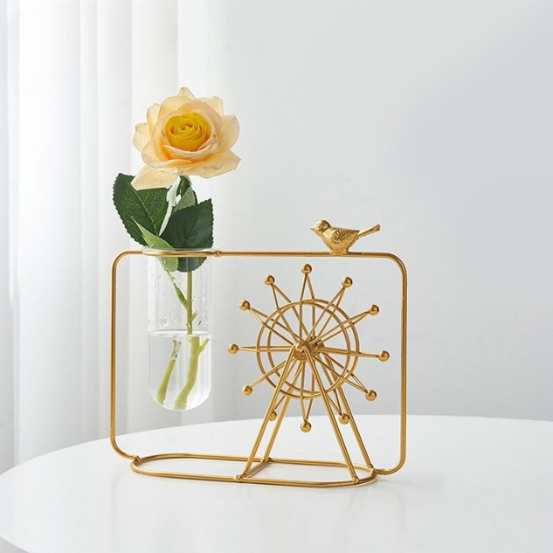 The Golden Windmill Flower Vase