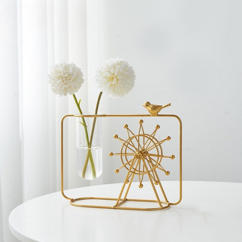 The Golden Windmill Flower Vase