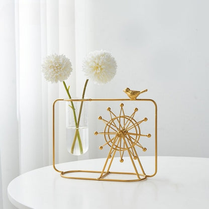 The Golden Windmill Flower Vase