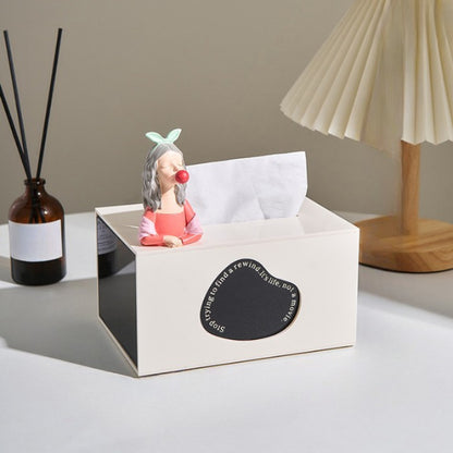 The Acryl White Tissue Box