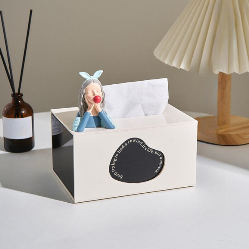 The Acryl White Tissue Box