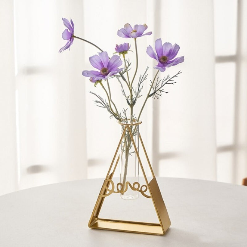 The Golden Framed Flower Vase