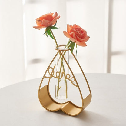 The Golden Framed Flower Vase