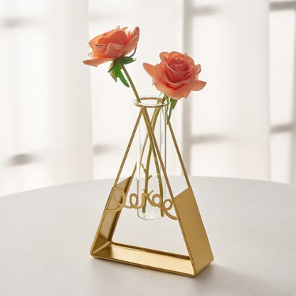 The Golden Framed Flower Vase