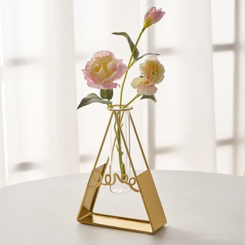 The Golden Framed Flower Vase