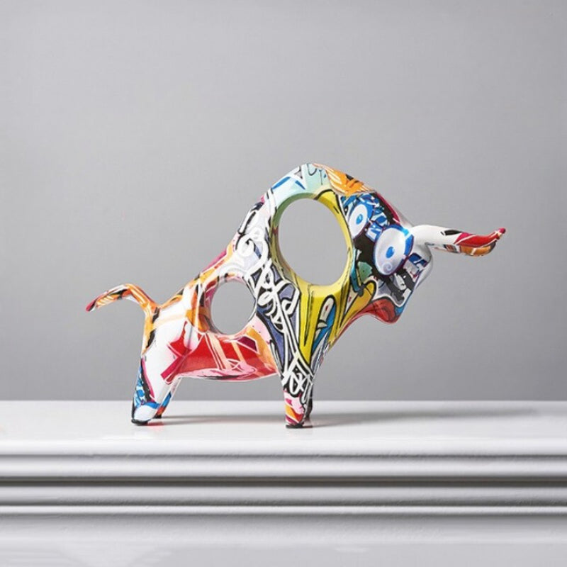 The Colorful Resin Bull Figurines