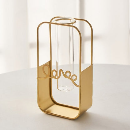 The Golden Framed Flower Vase