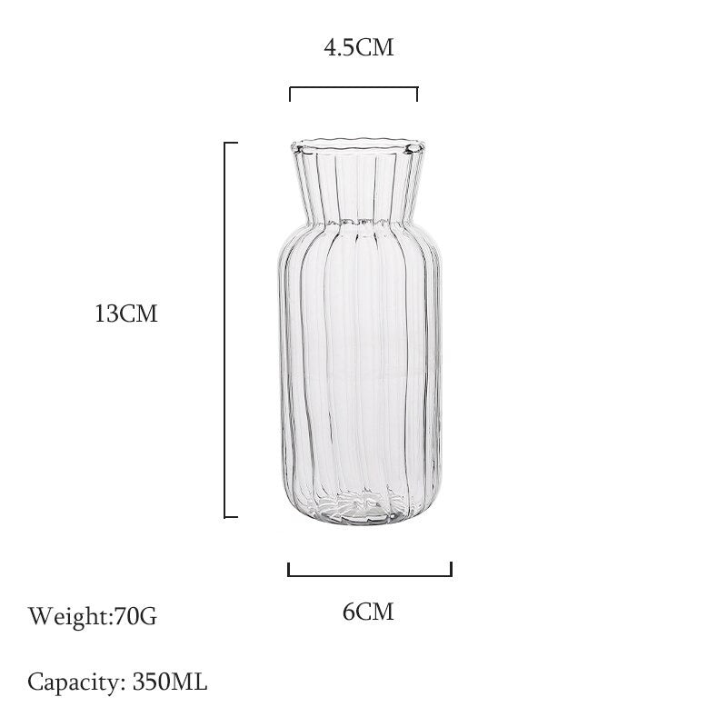 The Clear Glass Decorative Vase