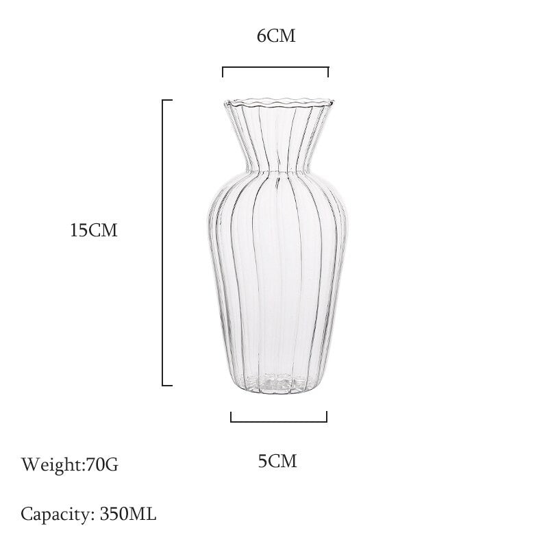 The Clear Glass Decorative Vase