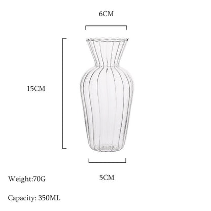 The Clear Glass Decorative Vase