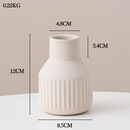 The Ceramic Solid Flower Vase