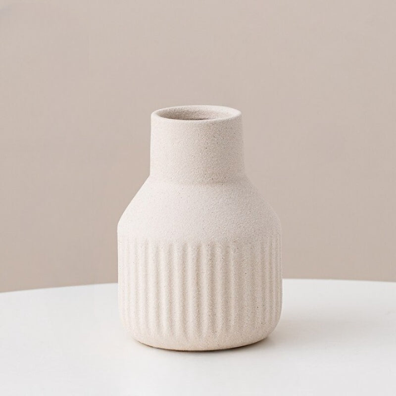 The Ceramic Solid Flower Vase