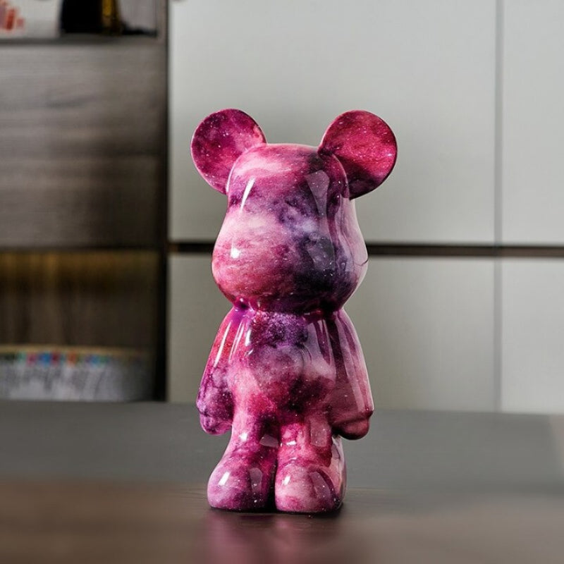 The Resin Colorful Bear Figurines