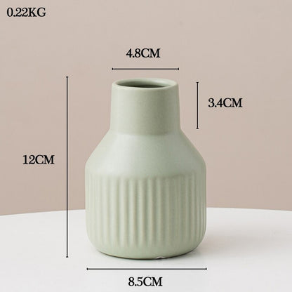 The Ceramic Solid Flower Vase