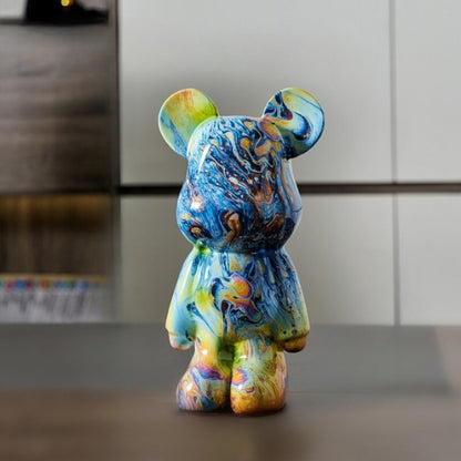 The Resin Colorful Bear Figurines