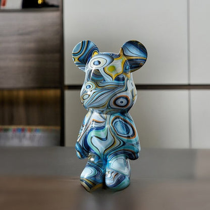 The Resin Colorful Bear Figurines