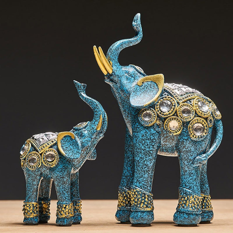 The Set Of 3 Elephant Figurines