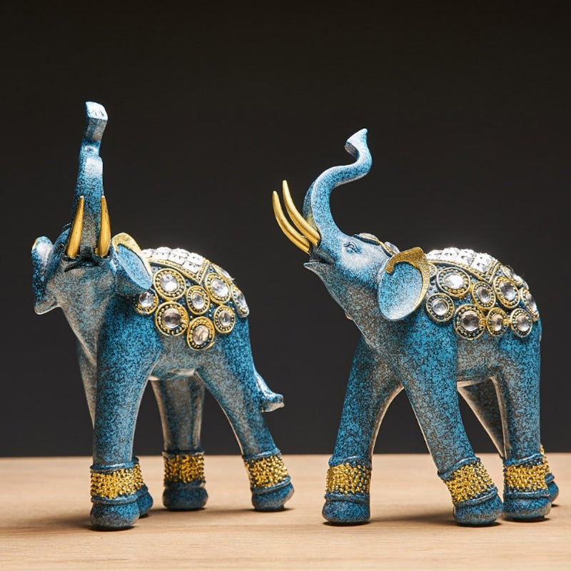 The Set Of 3 Elephant Figurines