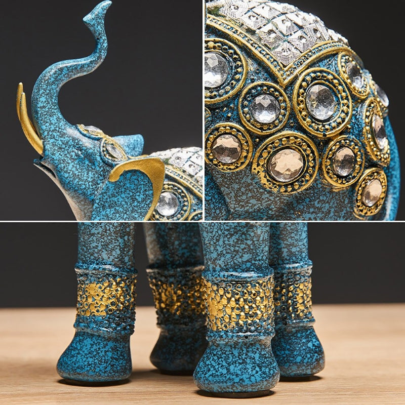 The Set Of 3 Elephant Figurines