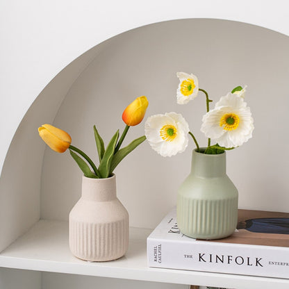 The Ceramic Solid Flower Vase