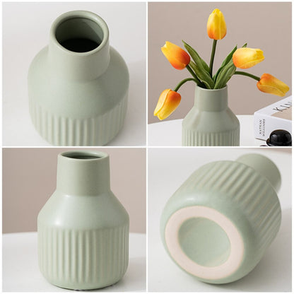 The Ceramic Solid Flower Vase