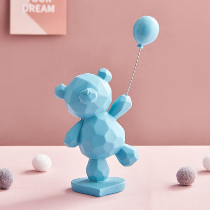 The Resin Balloon Bear Figurines