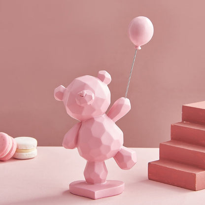 The Resin Balloon Bear Figurines