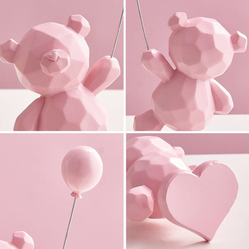 The Resin Balloon Bear Figurines