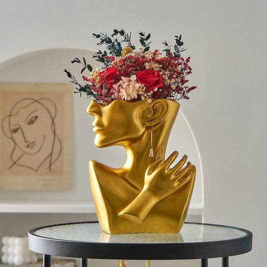 The Abstract Face Flower Vase