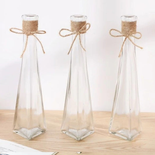 The Clear Glass Long Vase