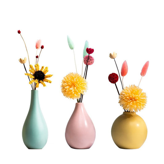 The Colorful Ceramic Flower Vase